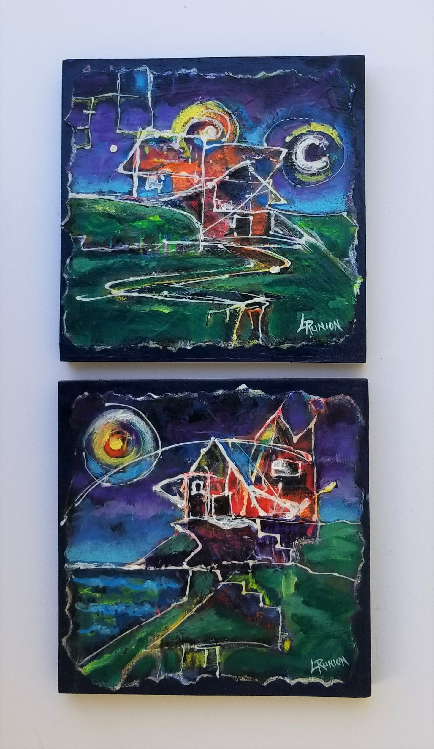 Nocturnal Wonderland Diptych